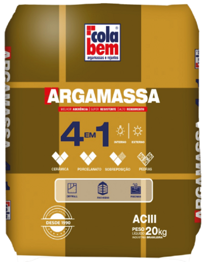ARGAMASA COLA BEM ACIII 4 EN 1 C/20KG